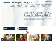 Tablet Screenshot of monroeoralsurgery.com